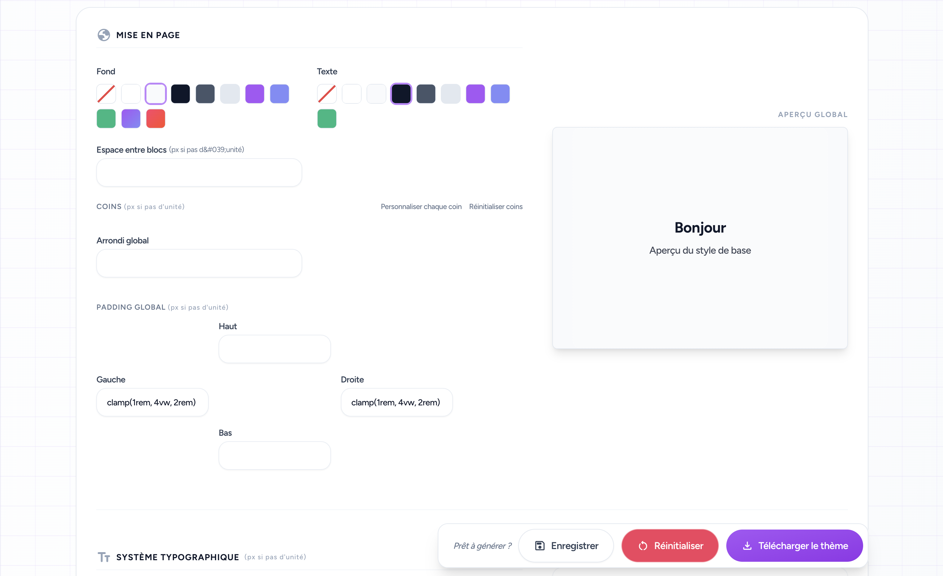 Layout and Spacing Dashboard